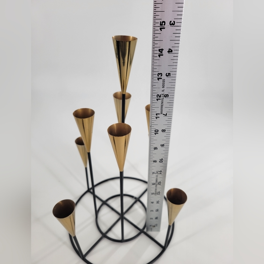 Anthropologie Glinted Cone Candelabra‎ AnthroHome New - Picture 3 of 5